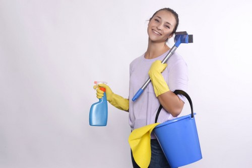 Stain treatment on a carpeted floor